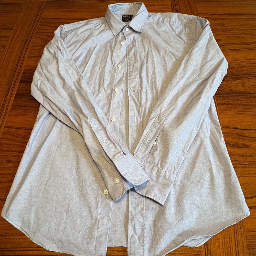 J. Crew Boys Blue Ludlow Long-sleeved Button-through Collared Shirt